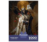Puzzles 1000 Pièces pour Adultes Diosa De Lo Inevitable Santa Muerte Puzzles pour Adultes, Jeux De Détente, Cadeaux pour Femmes, Cadeaux d'anniversaire Et De Noël Uniques 70x50cm/1000pcs