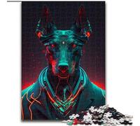 Puzzles 1000 pièces pour Adultes Doberman Boss, Jeu de réflexion pour Adolescents, pour Une soirée de Jeux en Famille (Taille 26x38cm)