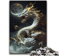 Puzzles 1000 pièces pour Adultes Dragon Courageux Aidez Le Cerveau à exercer des Jouets addictifs pour cultiver la Patience Collection d'artistes, Beaux-Arts 26x38cm