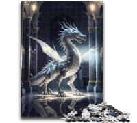 Puzzles 1000 pièces pour Adultes Dragon Courageux Aidez Le Cerveau à exercer des Jouets addictifs pour cultiver la Patience Collection d'artistes, Beaux-Arts 26x38cm