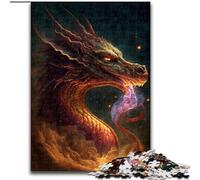 Puzzles 1000 pièces pour Adultes Dragon de feu au Paradis Puzzles en Carton, pour Adolescents et Divertissement en Famille - Jeu de réflexion DIY Cadeau 1000 pièces(26x38cm)