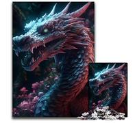 Puzzles 1000 pièces pour Adultes Dragon Japonais Puzzles impossibles pour Adultes Cadeau pour Hommes et Femmes Occasions spéciales 1000 pièces (75 x 50 cm)