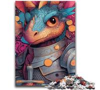 Puzzles 1000 pièces pour Adultes Dragon Rider, Jeu Stimulant, idéal comme Cadeau pour Toute la Famille, 50x75cm