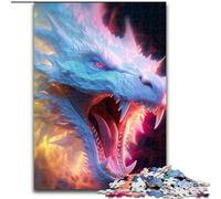 Puzzles 1000 pièces pour Adultes Dragons Quest Puzzles en Bois Taille 50x75cm pour Les Adolescents, Les Couples et Les Amis pour Les Anniversaires, Noël