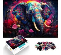 Puzzles 1000 pièces pour Adultes éléphant Jeux Amusants 14,96 po x 20,47 po Cadeau d'anniversaire, Cadeaux, décoration Murale pour et Adolescent de 14 Ans et Plus