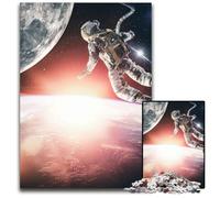 Puzzles 1000 pièces pour Adultes Entre la Terre et la Lune. Puzzles stimulants idéaux pour s'amuser en Famille se détendre et Offrir des Cadeaux de Vacances. 1000 pièces (38x26cm).