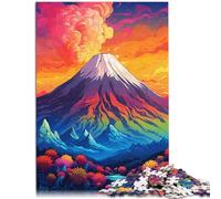 Puzzles 1000 pièces pour Adultes Éruption volcanique étrange Jeux Amusants en Famille 26x38cm Cadeaux pour Amis et Famille pour Adolescents 14+