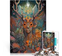 Puzzles 1000 pièces pour Adultes Esprit de la forêt Convient aux Personnes âgées de 14 Ans et Plus Jouets pour Le Divertissement Familial Cadeaux d'anniversaire et Cadeaux Uniques。