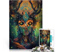 Puzzles 1000 pièces pour Adultes Esprit de la forêt Jouets Jeux éducatifs Soulagement du Stress Bon Cadeau 52x38cm