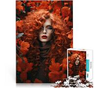 Puzzles 1000 pièces pour Adultes Esthétique d'automne Réduction du Stress intéressante Liste de souhaits avec Le Père Noël 38x26cm