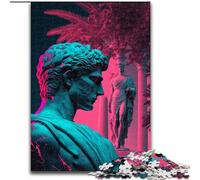 Puzzles 1000 pièces pour Adultes, esthétique Vaporwave, en Bois, activité Amusante à Faire à la Maison, 50x75cm, pour Anniversaires, fêtes et Occasions spéciales