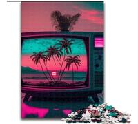 Puzzles 1000 pièces pour Adultes, esthétique Vaporwave, Jouet éducatif et décompressant, Cadeau d'anniversaire, Cadeaux (Taille 50x75cm)