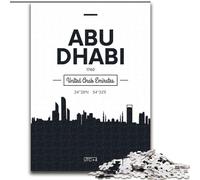 Puzzles 1000 pièces pour Adultes et Adolescents, Abu Dhabi, Émirats Arabes Unis, Jouets éducatifs, Anti-Stress, pour renforcer l'amour Entre Couples, 26x38cm