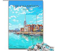 Puzzles 1000 pièces pour Adultes et Adolescents, Angleterre, Southampton, Voyage, Jouets éducatifs, Anti-Stress, Amour Entre Couples, 50x75cm
