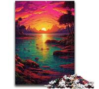 Puzzles 1000 pièces pour Adultes et Adolescents, Art animé, Paysage, Anti-Stress, défi Difficile, Chaque pièce est Unique - Jeu Familial Stimulant et Amusant 38x26cm