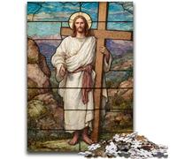 Puzzles 1000 pièces pour Adultes et Adolescents, Art de Jésus, pour Les Plus de 14 Ans, Jouets Anti-Stress, Cadeau de Noël ou d'anniversaire, 50x75cm