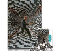 Puzzles 1000 pièces pour Adultes et Adolescents, Art psychédélique, Jeux Amusants en Famille, activités Amusantes à la Maison, Cadeau d'anniversaire, Cadeaux de Voyage (38x26cm)
