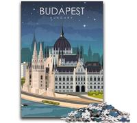 Puzzles 1000 pièces pour Adultes et Adolescents Budapest Hongrie Voyage Convient aux 14 Ans et Plus Jeux familiaux Offrez des Cadeaux pour Toute la Famille (Taille 38x52cm)