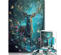 Puzzles 1000 pièces pour Adultes et Adolescents, Cerfs fantastiques, Jouets éducatifs, Anti-Stress, décoration d'intérieur Unique et Cadeaux 38x26cm