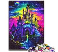 Puzzles 1000 pièces pour Adultes et Adolescents Château Arc-en-Ciel 1000 pièces pour Adultes, idéal comme Cadeau pour Toute la Famille Convient aux Enfants de 14 Ans et Plus (50x75cm)