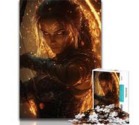 Puzzles 1000 pièces pour Adultes et Adolescents, Chevalier féminin, Jouets de décoration pour la Maison, Anti-Stress (Taille 75x50cm)