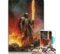 Puzzles 1000 pièces pour Adultes et Adolescents Chevaliers médiévaux 1000 pièces pour Adultes, Cadeaux Secret Santa pour Les 14 Ans et Plus (Taille 38x26cm)