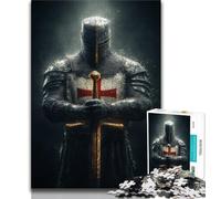 Puzzles 1000 pièces pour Adultes et Adolescents, Chevaliers médiévaux, intéressant pour réduire Le Stress et interagir avec Les Parents (Taille 75x50cm)