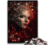 Puzzles 1000 pièces pour Adultes et Adolescents,collages d'acteurs célèbres pour Adolescents,pour Un Moment de détente à la Maison avec des pièces de Formes aléatoires entièrement emboîtables