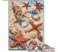 Puzzles 1000 pièces pour Adultes et Adolescents, Coquillages de Plage, activité Amusante pour la Maison, Jouets pour Les Jours de Pluie, Cadeaux d'anniversaire (Taille 26x38cm)