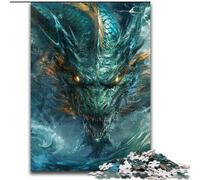 Puzzles 1000 pièces pour Adultes et Adolescents Dragon mystérieux, défi Difficile et Anti-Stress, Cadeaux du Père Noël Secret pour Les 14 Ans et Plus (Taille 26x38cm)