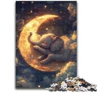 Puzzles 1000 pièces pour Adultes et Adolescents, éléphant endormi, Jouets éducatifs, Jeux familiaux, Cadeaux d'anniversaire Uniques (75x50cm)