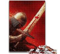 Puzzles 1000 pièces pour Adultes et Adolescents Fantasy Knight 1000 pièces pour Adultes, Anti-Stress, défi Difficile, Cadeaux du Père Noël Secret (50x75cm)