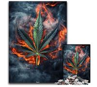 Puzzles 1000 pièces pour Adultes et Adolescents, Feuilles de feu, Puzzles en Bois, Divertissement Familial, Cadeaux d'anniversaire Uniques pour Les Enfants de 14 Ans et Plus, 50x75cm