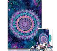 Puzzles 1000 pièces pour Adultes et Adolescents Fleur de mandragore psychédélique, Jeux familiaux Amusants, idéal comme Cadeau pour Toute la Famille Convient pour Et 14 38x26cm