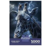 Puzzles 1000 Pièces pour Adultes Et Adolescents Giraffe Fairy Tale Fantasy Puzzles Anti-Stress, Décoration Intérieure, Cadeaux Uniques d'anniversaire Et De Noël 70x50cm/1000pcs