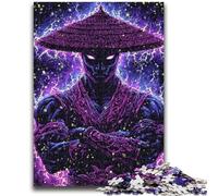 Puzzles 1000 pièces pour Adultes et Adolescents Guerrier Ninja Japonais pour Les 14 Ans et Plus Jouets Anti-Stress Cadeau d'anniversaire de Noël 50x75cm