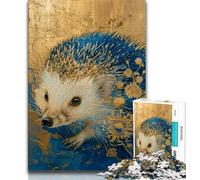 Puzzles 1000 pièces pour Adultes et Adolescents, Hérisson Fantastique, Jeux Amusants en Famille, activités Amusantes à la Maison, Cadeau d'anniversaire, Cadeaux de Voyage 38x26cm