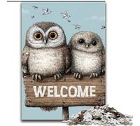 Puzzles 1000 pièces pour Adultes et Adolescents, Hibou Mignon, Jeux, Jouets, Cadeaux d'anniversaire Uniques pour Les Enfants de 14 Ans et Plus (Taille 50x75cm)