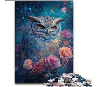 Puzzles 1000 pièces pour Adultes et Adolescents, Hibou Rose, Jouets Anti-Stress, Cadeaux d'anniversaire Uniques pour Les 14 Ans et Plus (Taille 26x38cm)