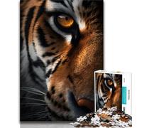Puzzles 1000 pièces pour Adultes et Adolescents Intense Eye of The Tiger 1000 pièces pour Adultes idéal comme Cadeau pour Toute la Famille Convient pour Et 14 75x50cm