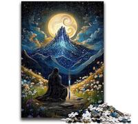 Puzzles 1000 pièces pour Adultes et Adolescents, Jeu éducatif Yin Yang Ninja, Jouet de défi, décoration Murale, Cadeaux d'anniversaire et de Noël Uniques, 26x38cm
