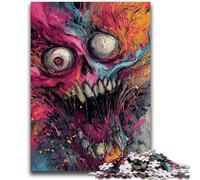 Puzzles 1000 pièces pour Adultes et Adolescents, Jeux éducatifs, squelettes fantastiques, décoration de la Maison, Jeu éducatif pour Anniversaire et Noël, 50x75cm