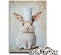Puzzles 1000 pièces pour Adultes et Adolescents Lapin Jouant avec du Papier Toilette, Jouets éducatifs pour Adolescents, Jeux familiaux, Cadeaux d'anniversaire Uniques (75x50cm)