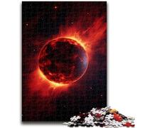 Puzzles 1000 pièces pour Adultes et Adolescents Lune de Sang pour Les 14 Ans et Plus Cadeaux intéressants pour la réduction du Stress pour Les Amis et la Famille 26x38cm