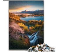 Puzzles 1000 pièces pour Adultes et Adolescents, Magnifiques Montagnes et Lacs, Anti-Stress, défi Difficile, décoration d'intérieur (Taille 50x75cm)