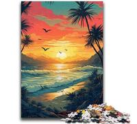 Puzzles 1000 pièces pour Adultes et Adolescents, Magnifiques paysages de plages, Jouets éducatifs, Jeux familiaux, Cadeaux d'anniversaire Uniques (75x50cm)