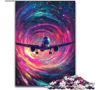 Puzzles 1000 pièces pour Adultes et Adolescents, Motif Avion coloré, pour Les Plus de 14 Ans, Jeu éducatif, défi, Jouet, Cadeau d'anniversaire (Taille 26x38cm)