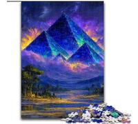Puzzles 1000 pièces pour Adultes et Adolescents Mystérieuses Pyramides égyptiennes Entraînez Votre Cerveau et Vos Mains Cadeaux d'anniversaire et Cadeaux Uniques pour Les 14 Ans et Plus 50x75cm