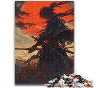 Puzzles 1000 pièces pour Adultes et Adolescents Mystérieux Ninja Samouraï Un Jeu Stimulant, idéal comme Cadeau pour Toute la Famille (50x75cm)