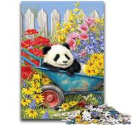 Puzzles 1000 pièces pour Adultes et Adolescents Panda Jeu Stimulant et Jeu en Famille Une œuvre d'art pour Les 14 Ans 50x75cm